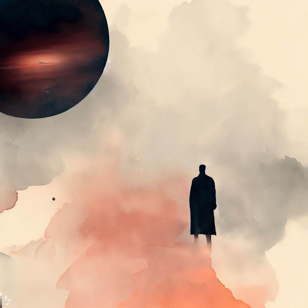 Man looks outward, finds a wormhole.