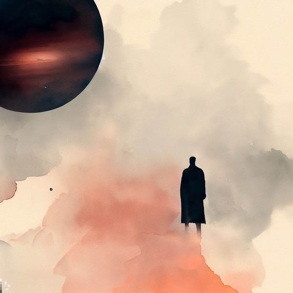 Man looks outward, finds a wormhole.